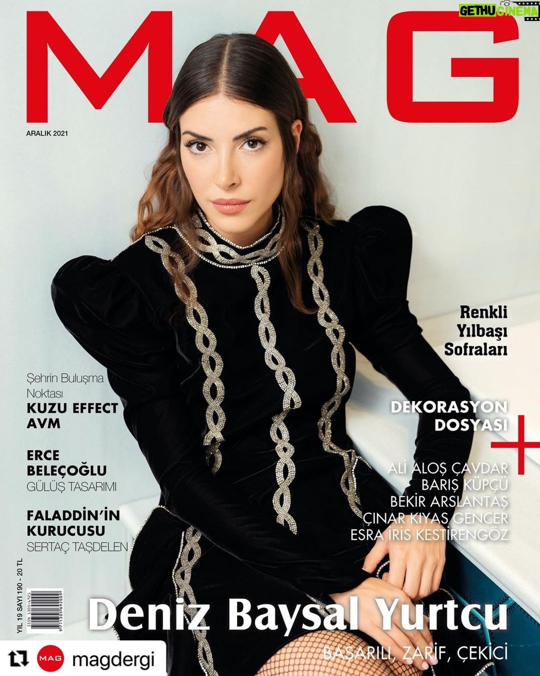 Deniz Baysal Instagram - ❤️ #Repost @magdergi with @make_repost ・・・ “Aşk, Emek, Hayaller” isimli dizi ile çıkış yapan, “Kaçak Gelinler” projesi ile geniş bir hayran kitlesi kazanan, şu an “Teşkilat” dizisindeki Zehra karakterine hayat veren ve kalplerde taht kuran güzel ve başarılı oyuncu Deniz Baysal Yurtcu'nun @denizbaysal_ ; kariyeri ve kendisine dair merak edilenleri MAG Okurlarına özel anlattığı röportajımız, MAG Aralık sayımızda sizlerle... Röportaj: @pakalann Fotoğraf: @arslansinanarslansinan Yönetmen: @ahbesero Retouch: @yurtbayenes @tilkiyapim Styling: @simgeyucepurkaya Styling Asistanları: @azizevarlik @sseymavarlik Saç: @huseyinacikgoz Makyaj: @hamiyetakpinar Makyaj Asistanı: @gizzemergin Mekan: @ajwasultanahmet #MAG #MAGDergi #MAGPR #MAGDigital #denizbaysal #denizbaysalyurtcu #denizbaysalfan #roportajlar #roportaj #askemekhayaller #kacakgelinler #teşkilat #teşkilatdizi #dizi