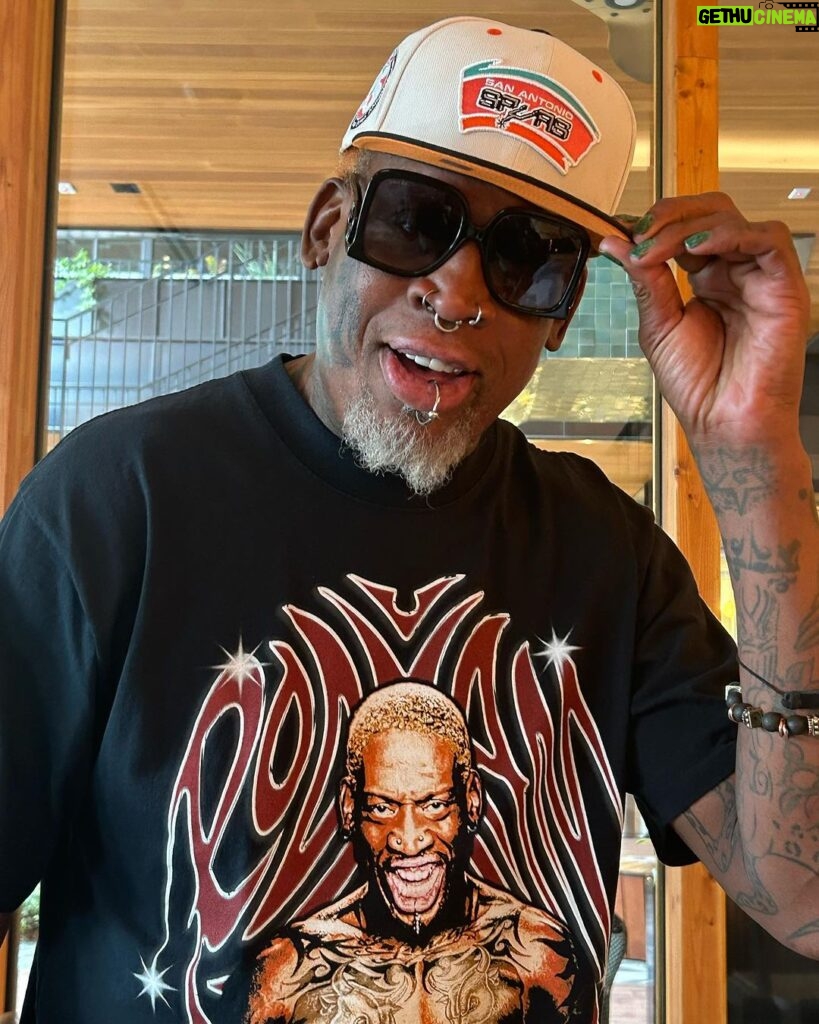Dennis Rodman Instagram - My collection by the @nba & @mitchellandness & @lidshatdrop is now available exclusively on LidsHD.com and in select Lids HD, Lids, and NBA stores.  ** NBA Store - Houston & New York City ** Lids HD Store - Queens, Houston, Las Vegas, Sam Francisco and 5th Ave ** Select @lids stores - Please check LidsHD.com for a list of stores! #Bulls #Pistons #Lakers #Spurs #mavericks