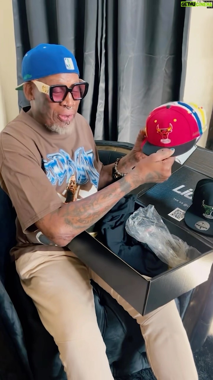 Dennis Rodman Instagram - Here’s my Lids HD Exclusive Dennis Rodman Collection with the NBA and Mitchell & Ness.  Check out each hat designed by a different hairstyle from my NBA days.  Get yours starting on December 22nd on LidsHD.com and in select stores. @lidshatdrop @lids