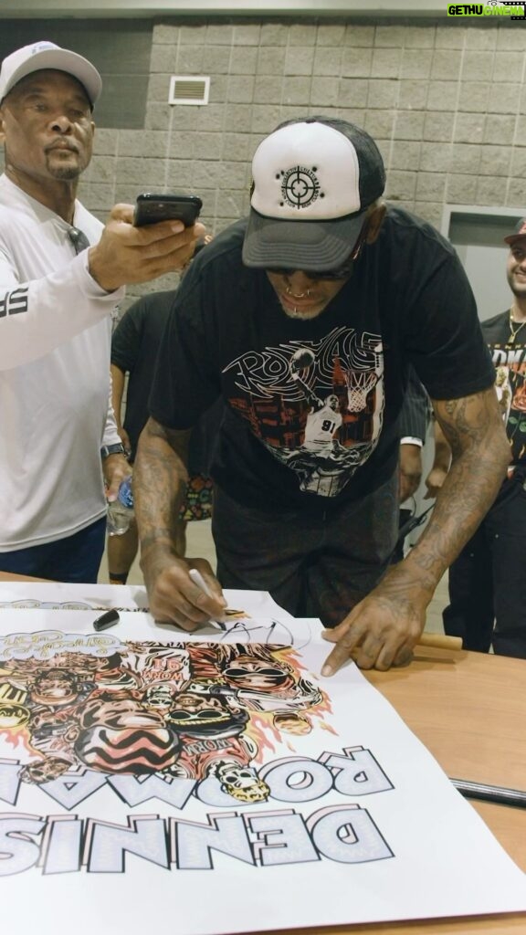 Dennis Rodman Instagram - See. You. Soon. @sneakercon San Antonio, Texas