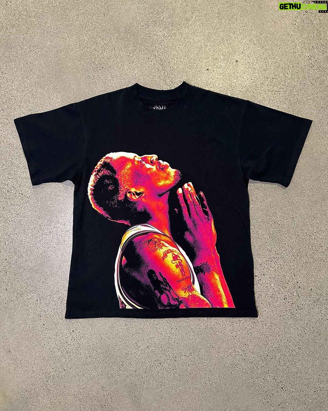 Dennis Rodman Instagram - ARE YOU READY? 🚦🏁 RODMAN APPAREL OUT NOW! LINK IN BIO! - Limited Quantities - 7.5 OZ Heavyweight Tee - Full Color Screen-Printed Graphic - Boxy Fit - Thick Collar - Vintage aesthetic - Ships within 48 hours of ordering