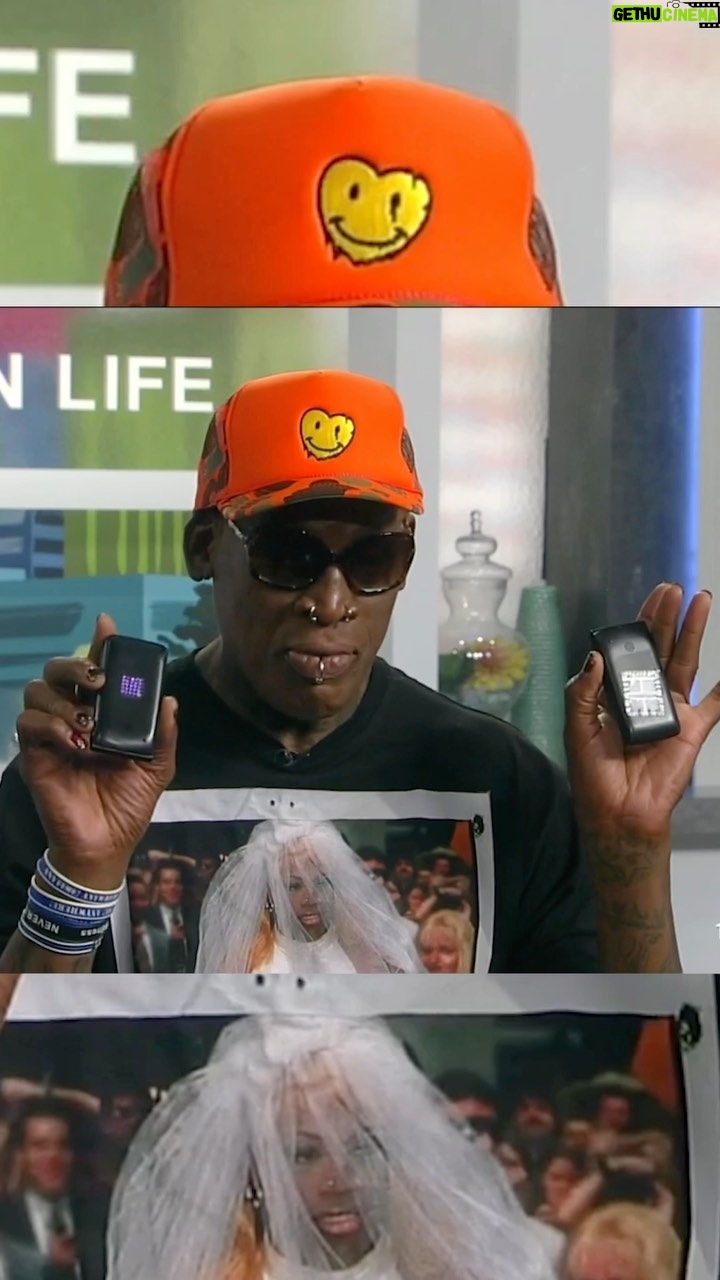 Dennis Rodman Instagram - Two. Phones. ☎️