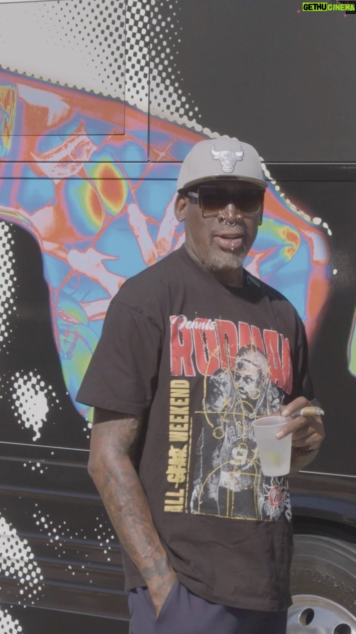 Dennis Rodman Instagram - Another. Day. In. Paradise.