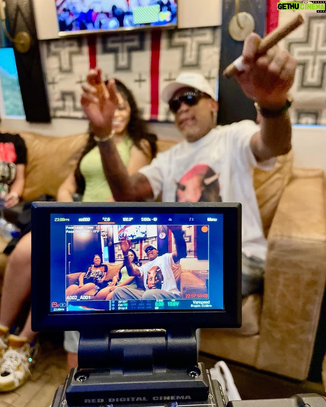 Dennis Rodman Instagram - The. Camera. Loves. Me.
