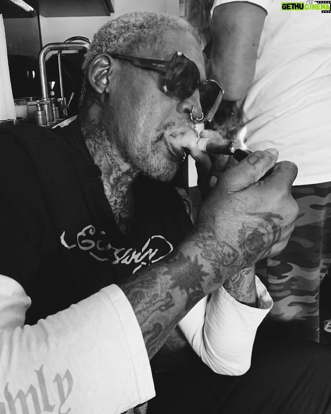 Dennis Rodman Instagram - Be. In. The. Moment.