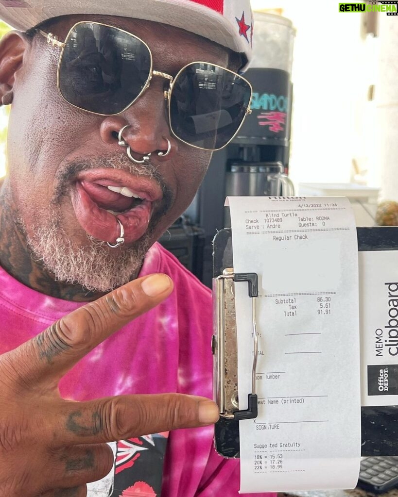 Dennis Rodman Instagram - Pay. Attention. To. The. Signs.