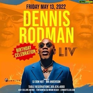 Dennis Rodman Instagram - Who. Is. Ready. For. A. Rodman. Party?. LIV Miami