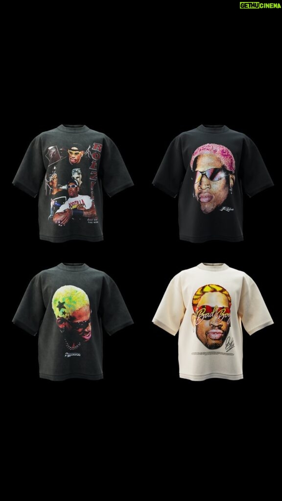 Dennis Rodman Instagram - RESTOCK ALERT 🚨⏰🫣 By popular demand, we added a limited amount of inventory back to our website! All of our tees are - Heavyweight - Oversized - Screen-printed - Made w/ premium materials - Ships fast and worldwide Embody the legend and grab one before they are gone again! 🫶💫 Available now at RodmanApparel.com or Instagram shop!