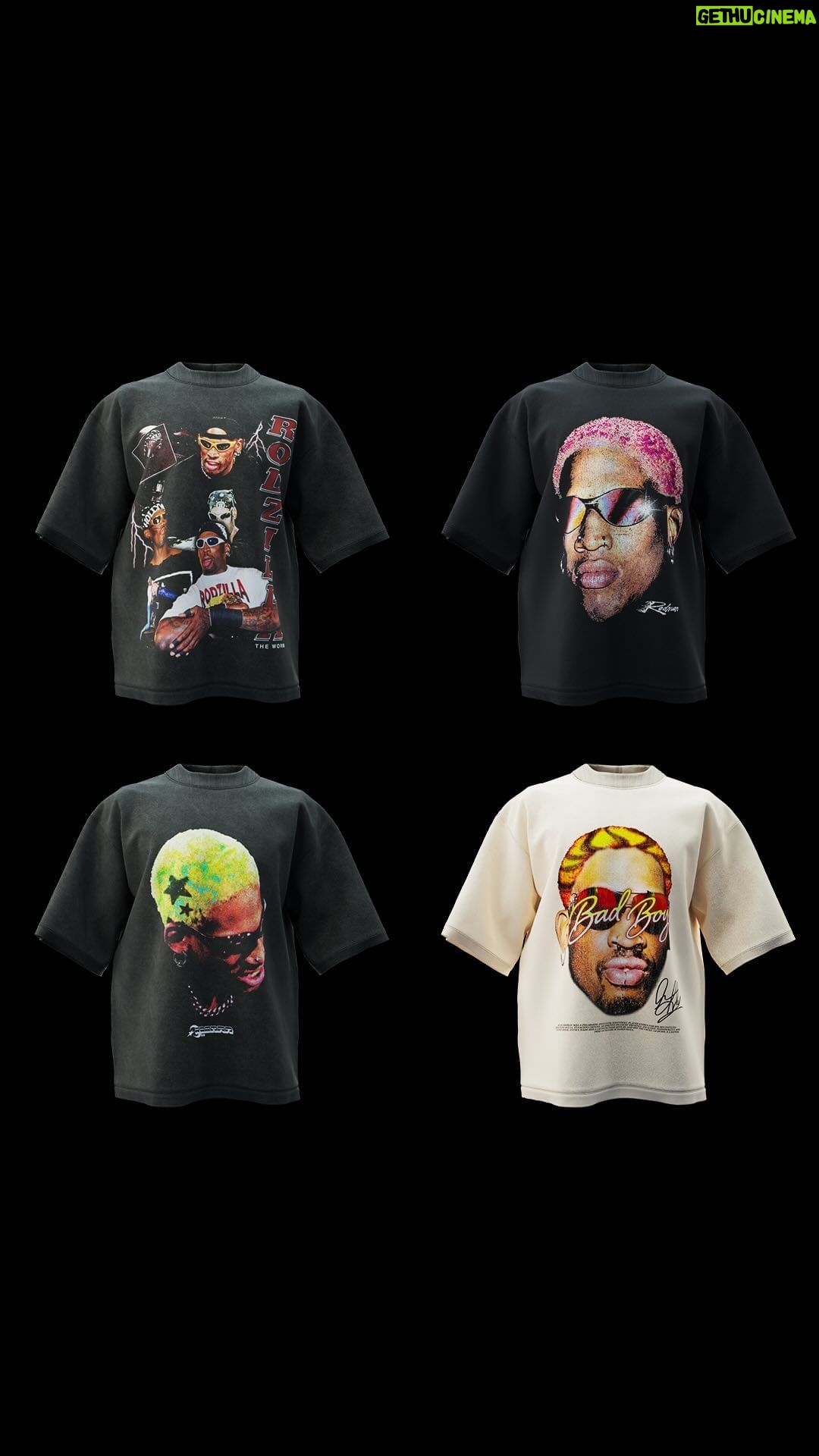 Dennis Rodman Instagram - RESTOCK ALERT π¨β°π«£ By popular demand, we added a limited amount of inventory back to our website! All of our tees are - Heavyweight - Oversized - Screen-printed - Made w/ premium materials - Ships fast and worldwide Embody the legend and grab one before they are gone again! π«Άπ« Available now at RodmanApparel.com or Instagram shop!