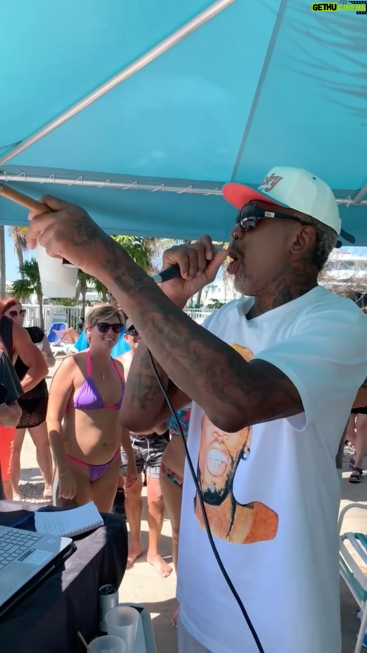 Dennis Rodman Instagram - Pool. Time. Key. West. Key West, Florida