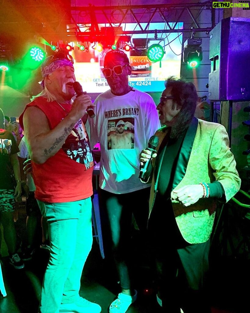 Dennis Rodman Instagram - Keep. On. Dancing. Hogan's Hangout