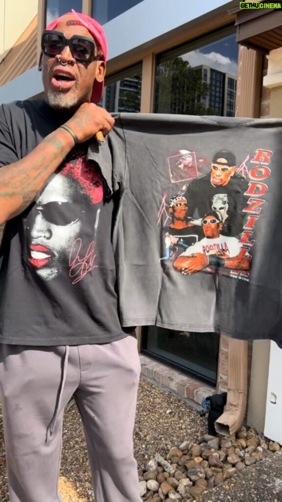 Dennis Rodman Instagram - AVAILABLE NOW! The summer court collection is out now on RodmanApparel.com. Thank you guys for all the support and a big shoutout to everyone who’s already got something from this drop. 🫶🕶️🏀🔥🌴❤️