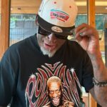 Dennis Rodman Instagram - My collection by the @nba & @mitchellandness & @lidshatdrop is now available exclusively on LidsHD.com and in select Lids HD, Lids, and NBA stores.  ** NBA Store - Houston & New York City ** Lids HD Store - Queens, Houston, Las Vegas, Sam Francisco and 5th Ave ** Select @lids stores - Please check LidsHD.com for a list of stores! #Bulls #Pistons #Lakers #Spurs #mavericks