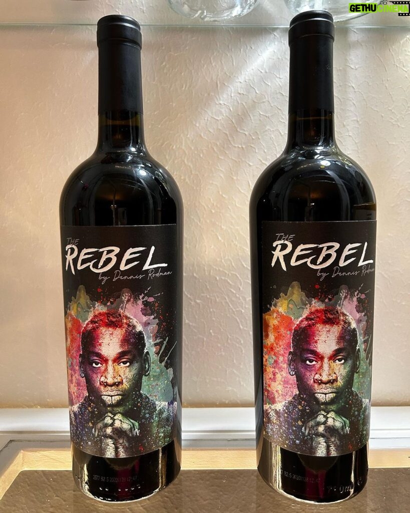 Dennis Rodman Instagram - What up👋what up Check out my new Premium Wine 🍷 @rebelbyrodman READY FOR PREORDER NOW!! Sorry guys it’s going fast Try it out 🍷🍷🍷