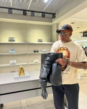 Dennis Rodman Instagram - New Bag Who Dis #fashion