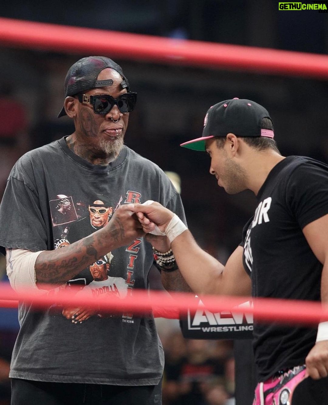 Dennis Rodman Instagram - The Return of RODZILLA🫵🏾 WHO GOT NEXT 👀Subscribe ➡️YouTube To 👀 Video 🤼♂️🐐🐐#linkinbio #explore AEW