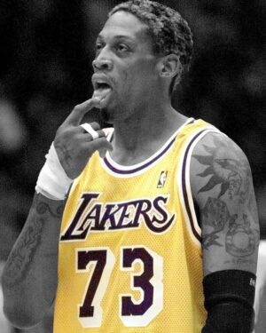 Dennis Rodman Instagram - The. Lakers. Days. #tbt