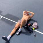 Derek Chadwick Instagram – day at the court #MKxellesse #doubles #mkpartner