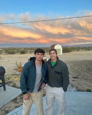 Derek Chadwick Instagram - camping with my roommate >>
