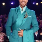 Derek Hough Instagram - The sash only comes out for Disney Night :) Prince vibe, or pageant vibes ? Haha @dancingwiththestars