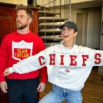 Derek Hough Instagram - One of us is from Kansas, the other isn’t. Can you guess who ? @hayley.erbert #Super Bowl