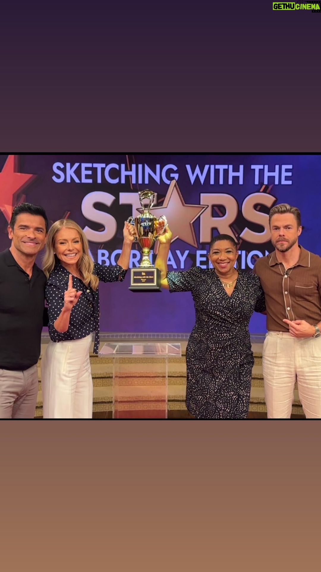 Derek Hough Instagram - Sketching with the Stars: Labor Day Edition @dejavuspeaks @derekhough