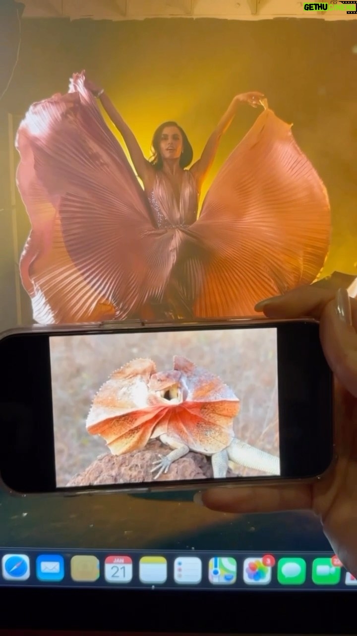Derek Hough Instagram - Come see the frilled neck lizard… I mean @hayley.erbert dance her heart out Live On Tour! Get your Tickets 🎫 at DerekHough.Com #SymphonyOfDance