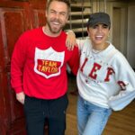 Derek Hough Instagram – One of us is from Kansas, the other isn’t. Can you guess who ? @hayley.erbert #Super Bowl