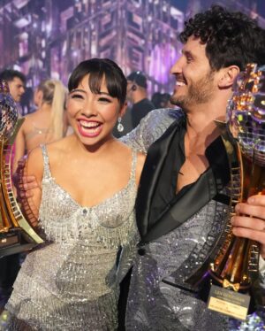 Derek Hough Instagram - Congratulations to @_xochitl.gomez and @valentin the winners of @dancingwiththestars ! 
I can honestly say that was one of the most exciting and competitive finales ever. What an amazing night filled with hard work, determination and just pure entertainment. 
Congratulations to all the Finalists! You should feel incredibly proud of what you have achieved. 
You embraced the unknown with a heart full of courage, each step into the unfamiliar dancing with possibility, a symphony of hope and determination. Your journey wasn't just about learning a new skill; it was a testament to the power of the human spirit, a vivid reminder that growth often lies just beyond the comfort zone. 
This show truly is the gift that keeps on giving, inspiring and entertaining. It’s a privilege to be a part of something so  unique and special. 
As we close the chapter on this successful season I’m already eager and excited for what’s to come for next year !