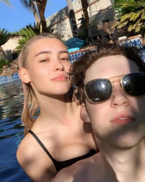 Devin Druid Instagram - all quarantine pics—couldn’t ask for a better person to be stuck with in this craziness. 2 years together has flown by and she still drives me crazy. i’m so filled with love from you and so happy to have been able to spend so much time together, and am grateful for our health and safety. 

love u always babs @anniemarie