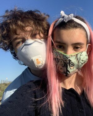 Devin Druid Instagram - all quarantine pics—couldn’t ask for a better person to be stuck with in this craziness. 2 years together has flown by and she still drives me crazy. i’m so filled with love from you and so happy to have been able to spend so much time together, and am grateful for our health and safety. 

love u always babs @anniemarie