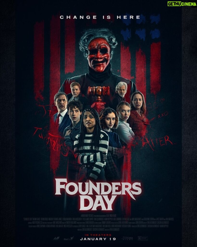 Devin Druid Instagram - Founders Day in theaters Jan 19! @regalmovies @mainframepictures @foundersdaymovie