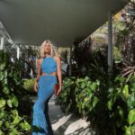 Devon Windsor Instagram - Beautiful day yesterday celebrating the launch of our Spring 24 collection! 💙🩵