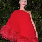 Devon Windsor Instagram - A little appreciation for the dress! ❤️🍷🎄