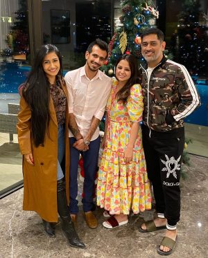 Dhanashree Verma Instagram - Happy Birthday Mahi Bhai 🤍 
MSD Dhoni Thala….A chant that ignites so many emotions 
Thank you for teaching us that challenges are not roadblocks but opportunities for growth. 
True inspiration….