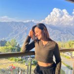 Dhanashree Verma Instagram - A little more altitude, a little less attitude 🏔️🖤 Mussoorie-Queen of Hills