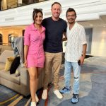 Dhanashree Verma Instagram – Perfect Sunday with the one and only @abdevilliers17 Sir ♥️ 
Missed you @danielledevilliers