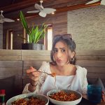 Dhanashree Verma Instagram – Indulging in the essence of flavour in every frame 😅💕 #onceafoodiealwaysafoodie