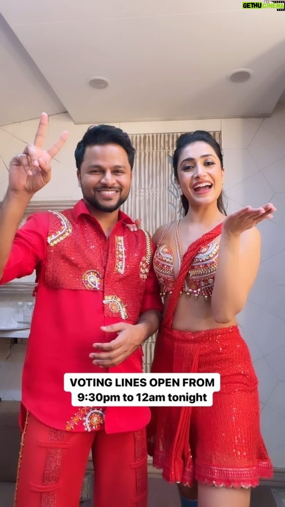 Dhanashree Verma Instagram - Hey my people its time to vote soon from 9:30 pm onwards till 12 am on Sony Liv app 🫡♥️🙏🏻 ENJOY OUR PERFORMANCE TONIGHT 🔥🔥🔥