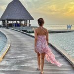 Dhanashree Verma Instagram – On Saturday, you reunite with the shoreline.
Trace the last spot of water blurred the sand into angry stretch marks. Something in you understands, what with all of your own becoming being so hard earned and jarring. 🫶🏻
– Alison W Maldives