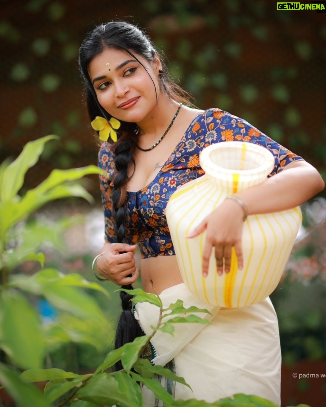 Dharsha Gupta Instagram - 🌼Always turn a negative situation into a positive situation🌼 Makeover- @kovai.trendz @tissy_rental_attires Pic- @padmaweddingz @baljithm Location- @thiruchitrambalampalaceresort Thiruchitrambalam Palace
