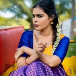 Dharsha Gupta Instagram – 💛💙இயல்பாக இருக்க கற்றுக் கொள்ளுங்கள்.. முகச்சாயம் வெளுத்து விட்டால் நல்லது கூட கெட்டதாகவே தெரியும்💙💛
Makeover- @kovai.trendz @tissy_rental_attires 
Pic- @sathish_photography49 
Location- @iconiicfilmcity Coimbatore, Tamil Nadu
