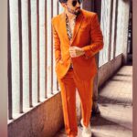 Dheeraj Dhoopar Instagram - #Tatlubaaz promotions Day 1 ! 🧡 Styled by : @kmundhe4442 Shoes : @gucci MUA - @sahil_anand_arora