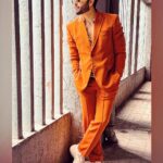 Dheeraj Dhoopar Instagram - #Tatlubaaz promotions Day 1 ! 🧡 Styled by : @kmundhe4442 Shoes : @gucci MUA - @sahil_anand_arora