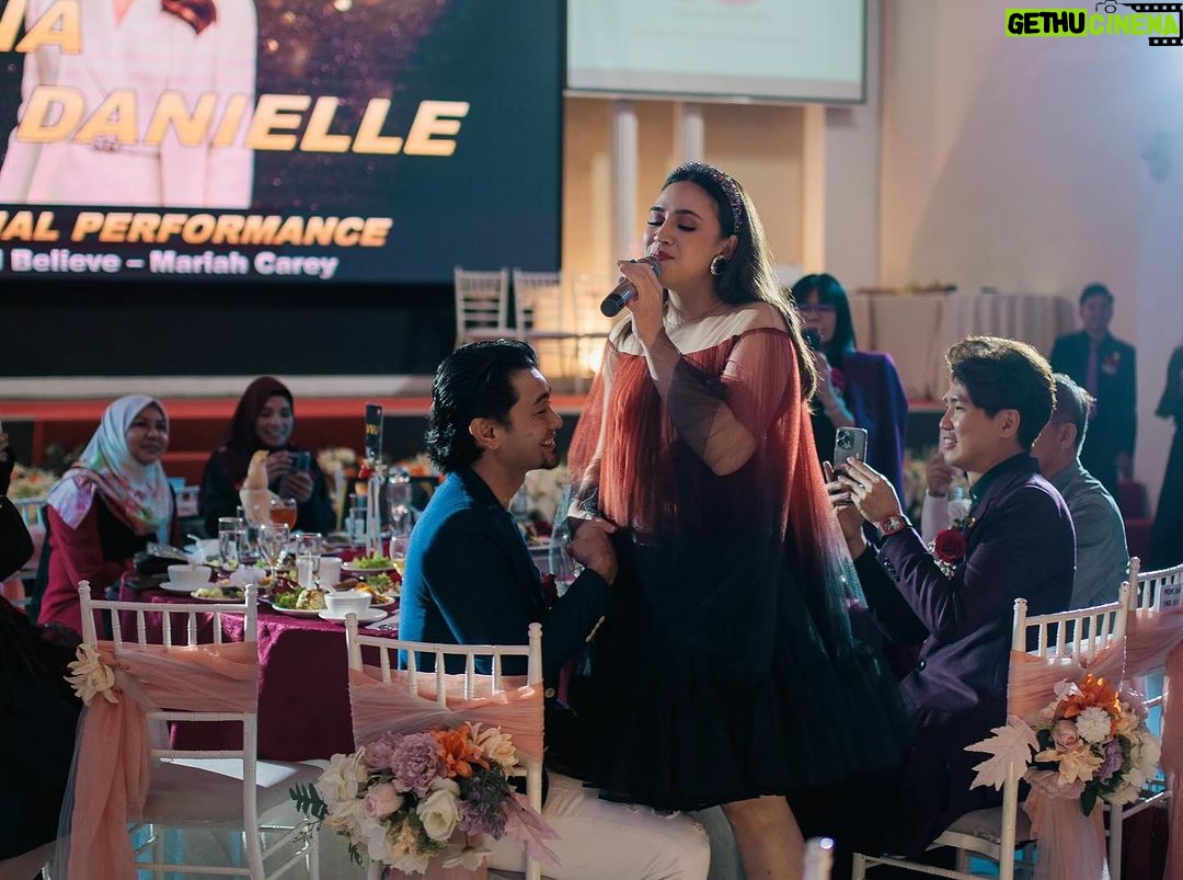 Diana Danielle Instagram - Grateful to have the wonderful Malaysian celebrity couple, Farid Kamil and Diana Danielle, to join us for Kunkwan’s 10th Anniversary Gala Night! @dianadanielleb @faridkamilz Diana, my devoted Mandarin learning student, graced us with a soulful performance that not only melted hearts but also showcased her mesmerizing talent and unwavering dedication. Keep learning, keep impressing, and here’s to more magical moments together! 🎤✨ #KunkwanAnniversary #CelebrityGuests #FaridKamil #DianaDanielle #CelebrityCouple #MandarinJourney The Rome Garden