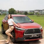 Diana Danielle Instagram - Driving into new adventures with the Corolla Cross. It's like having a reliable friend who's always up for an exciting road trip. 🌟🚗 Visit your nearest Toyota Showroom to experience it. 😍 #CorollaCross #ToyotaMY #Drive @toyotamy