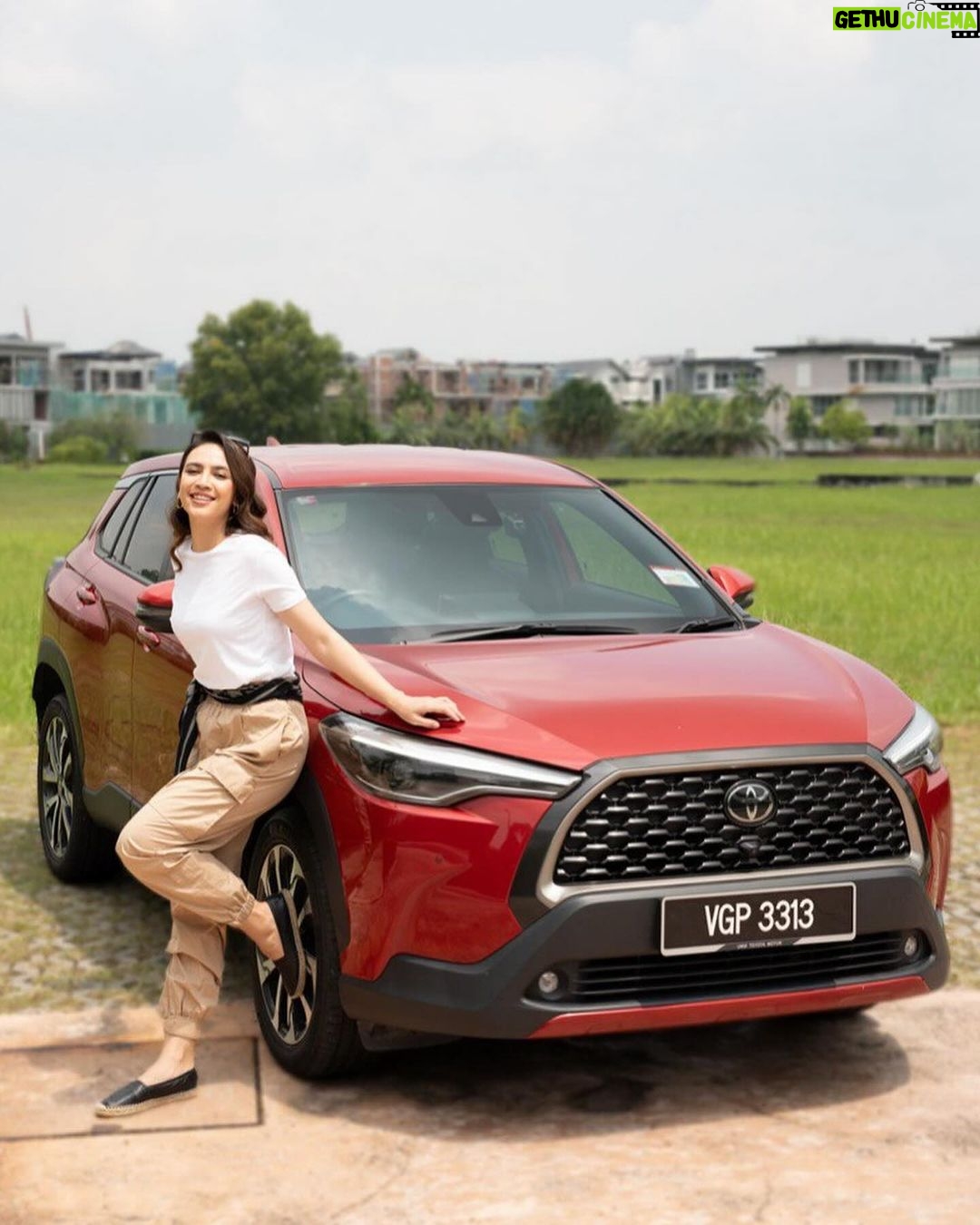 Diana Danielle Instagram - Driving into new adventures with the Corolla Cross. It's like having a reliable friend who's always up for an exciting road trip. 🌟🚗 Visit your nearest Toyota Showroom to experience it. 😍 #CorollaCross #ToyotaMY #Drive @toyotamy