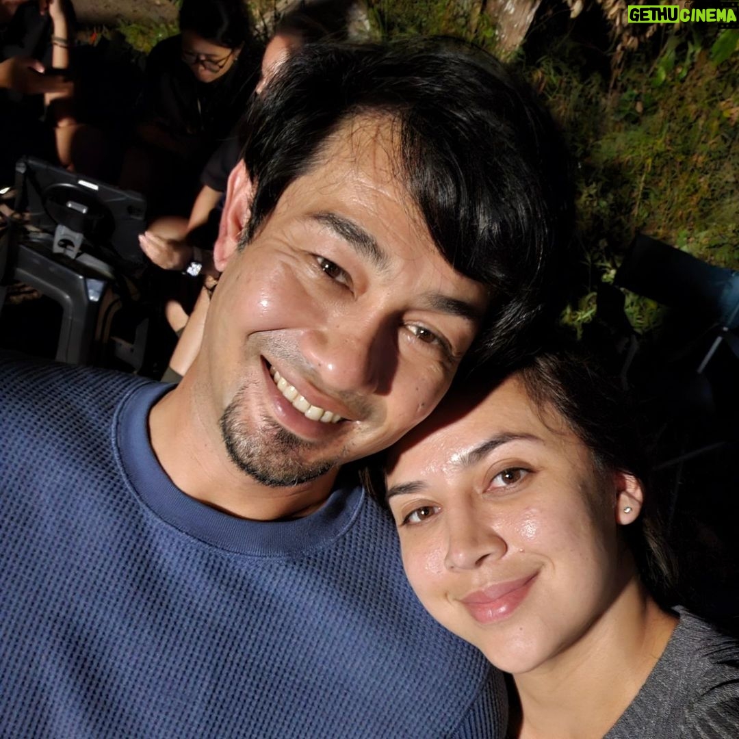 Diana Danielle Instagram - Pertama kali kami di gandingkan bagi mempesonakan layar sebagai Jusoh dan Asmara di film BARAN.. Pantai Murni, Yan, Kedah