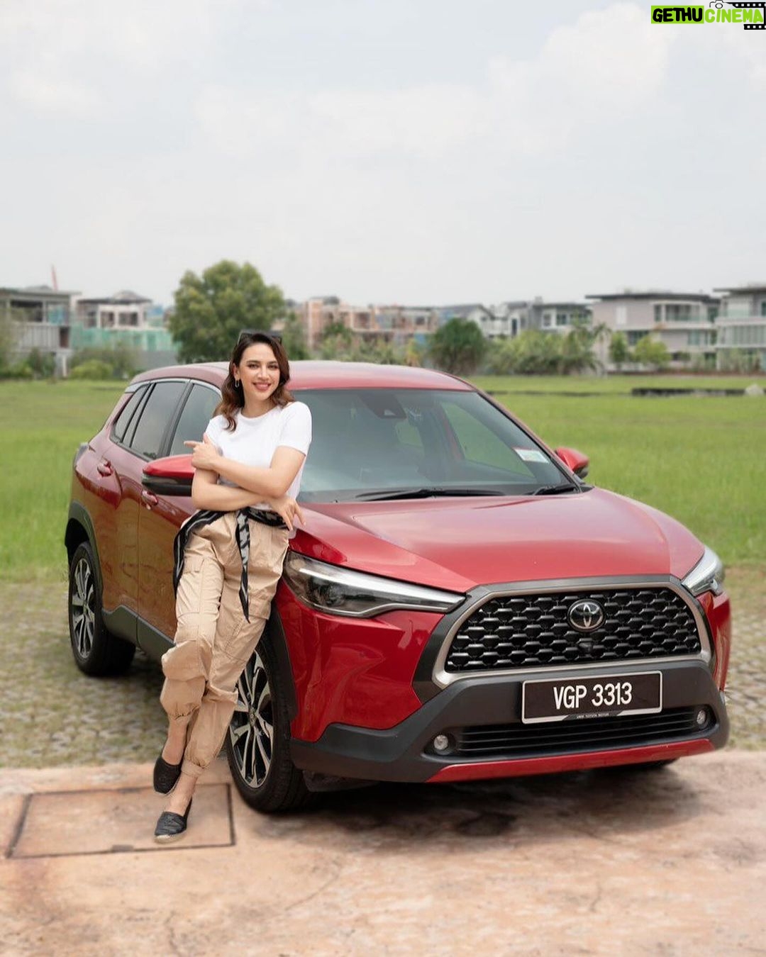 Diana Danielle Instagram - Driving into new adventures with the Corolla Cross. It's like having a reliable friend who's always up for an exciting road trip. 🌟🚗 Visit your nearest Toyota Showroom to experience it. 😍 #CorollaCross #ToyotaMY #Drive @toyotamy