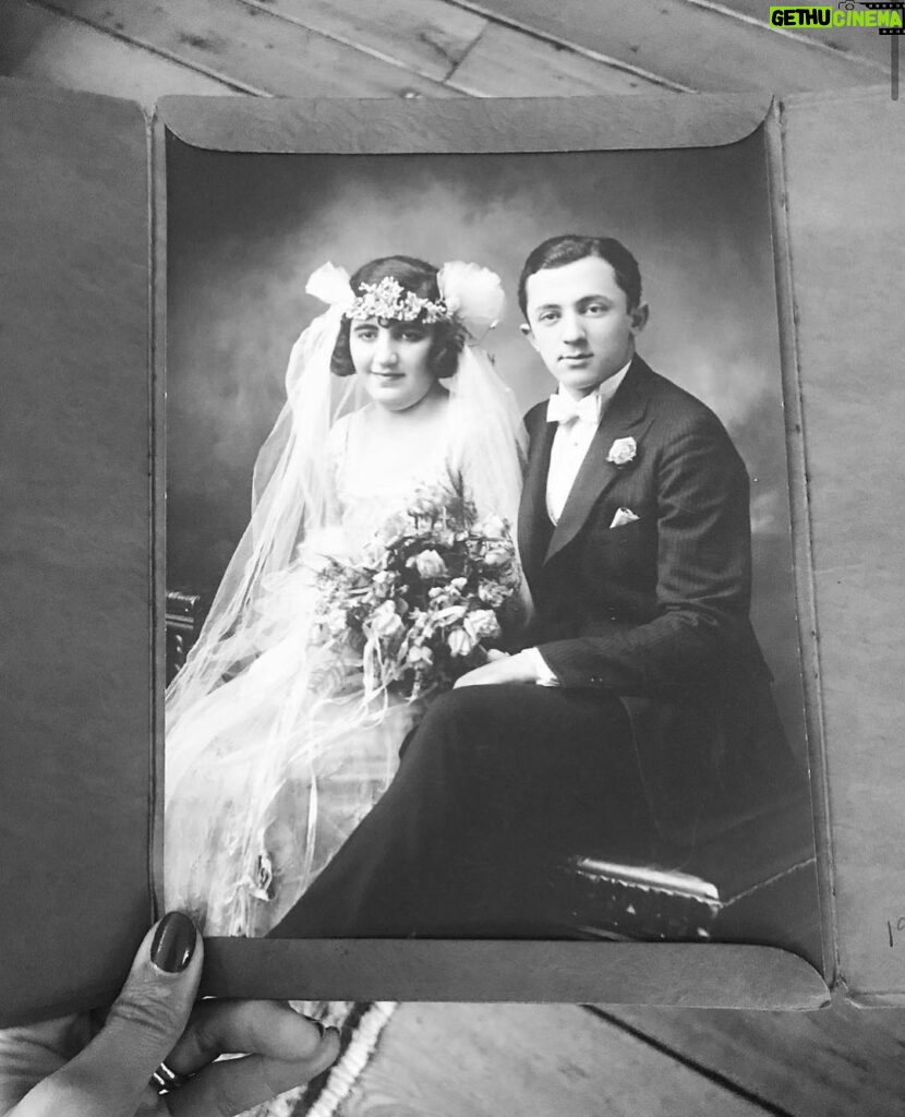 Dianna Agron Instagram - My great-grandparents, Jack and Edith, on their wedding day, April 15th, 1923. ⁣ ⁣ Jack Agron, the son of Hillel Agronsky and Sonya Chenikoff. Edith Kohn, the daughter of Solomon Kohn and Ida Ana Miller. ⁣ Love, more love. ⁣ 🤍⁣